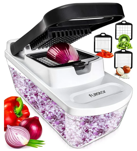 Fullstar All-in-1 Black Vegetable Chopper, Mandoline Slicer & Cheese Grater Best Amazon Deal