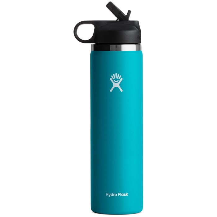 Hydro Flask Wide Mouth Straw Lid, 24 Oz Travel essential gear on plane